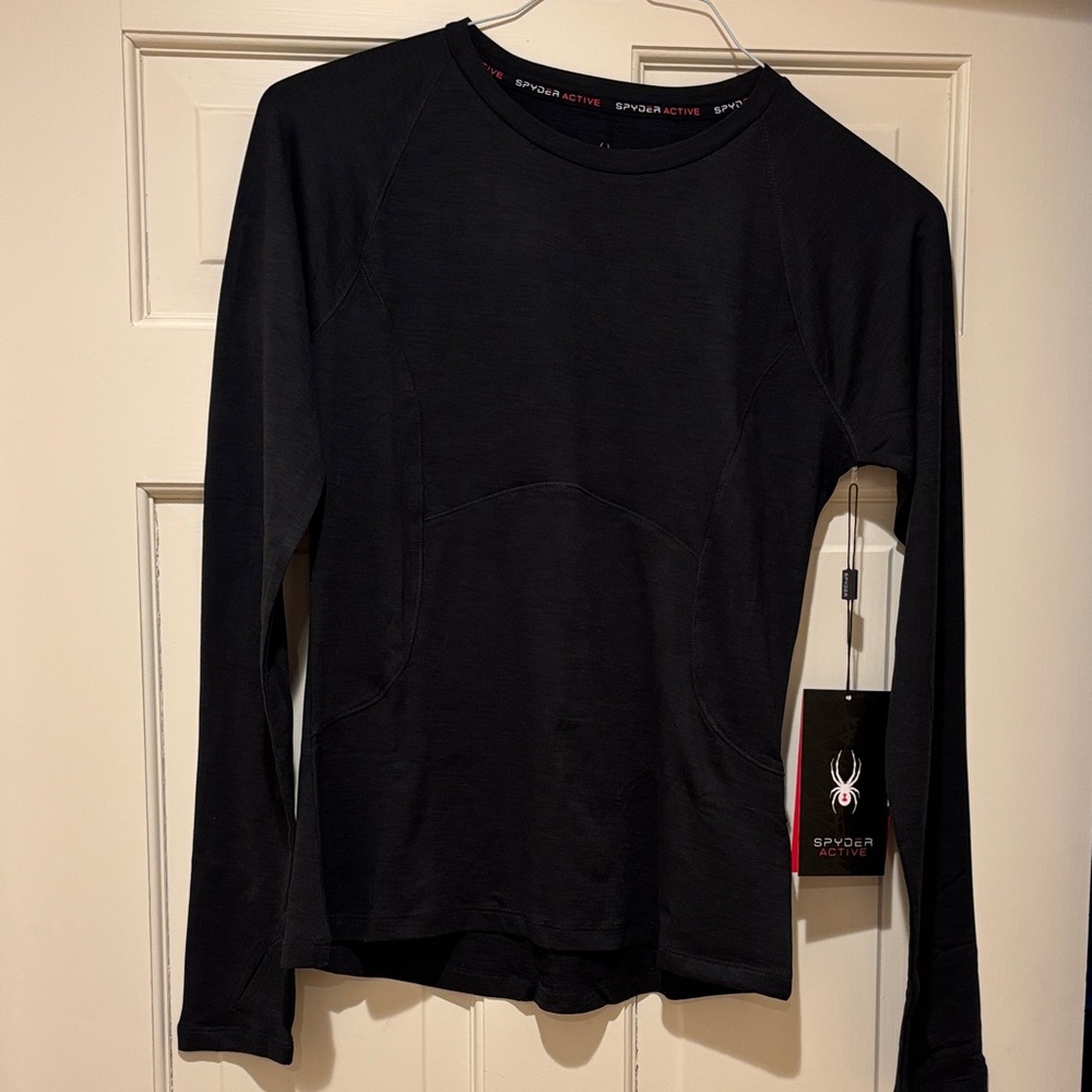 Spyder Active Black Long Sleeve Shirt
